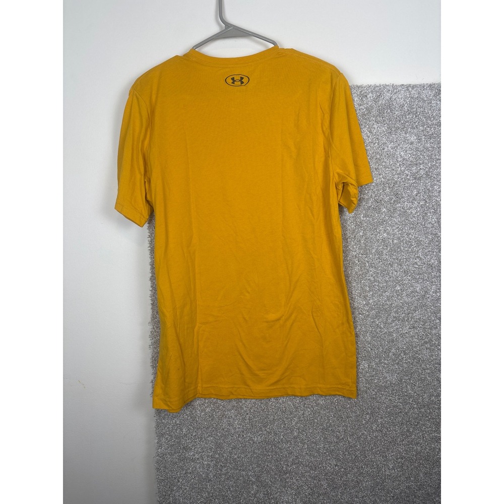 Under Armour Mens Sportstyle Left Chest Tee Ochre Yellow Short Sleeve Shirt M - Picture 2 of 5
